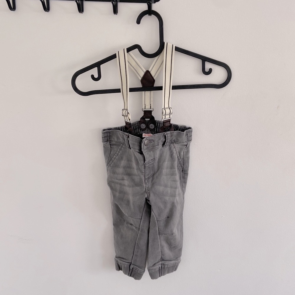 Joe Fresh Baby Removable Suspender Pants - 12-18 months